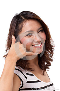 woman-with-call-us-hand-sign-thumb25364105